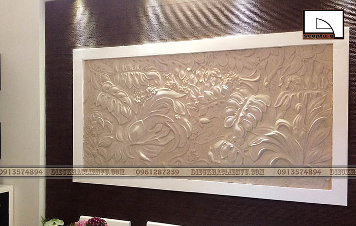 Ứng dụng độc đáo của phù điêu hoa lá